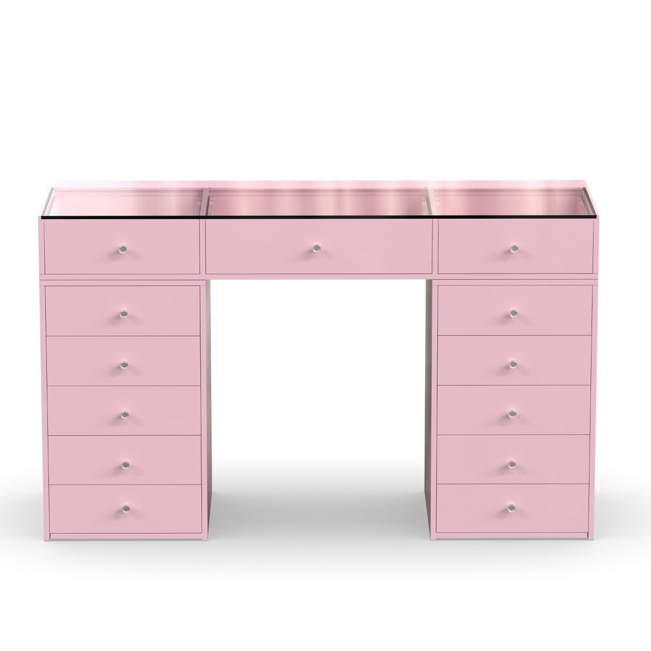 Pink vanity
