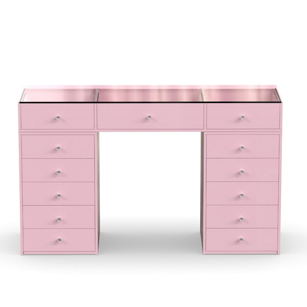 Pink vanity